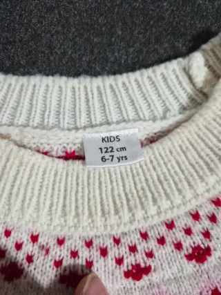 Set bimba maglione e leggings natalizi