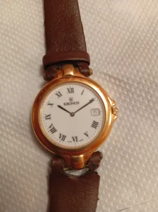 Reloj Kronos Mujer Dorado y Marrón