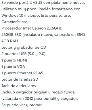 Portátil Asus Blanco y Negro actuales