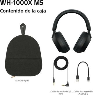 Sony WH-1000XM5 Noise Cancelling, Auriculares de diadema Bluetooth, iOS, Android - Negro, REACONDICIONADO marcas minimas