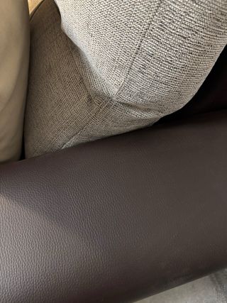 Sofá Chaiselongue Beige y Marrón