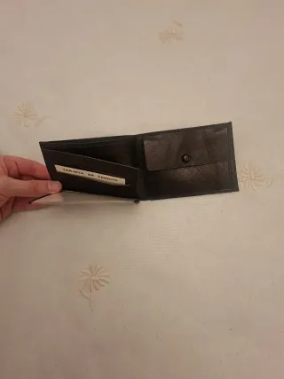 Cartera monedero hombre negra