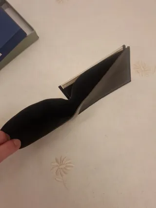 Cartera monedero hombre negra