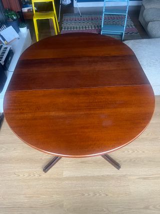 Mesa extensible de teca