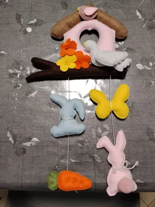 Casetta Pasqua fuori porta in feltro