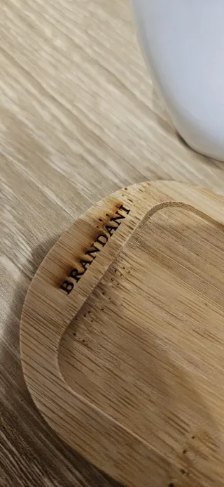 Portatovaglioli Brandani Cuore Ceramica e Bamboo