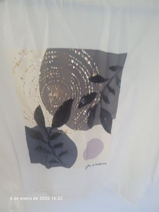 Camiseta Sfera Blanca Estampada Mujer