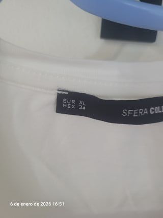 Camiseta Sfera Blanca Estampada Mujer