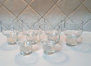 Set 6 Bicchieri Base Alta Vetro