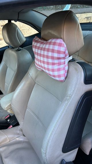 Cojín Cuadros Rosa y Blanco