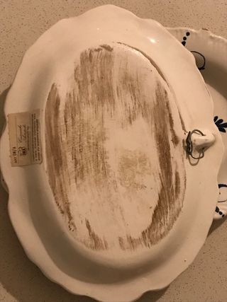 2 Piatti decorativi blu e bianchi