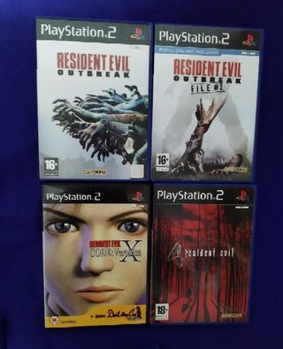 Pack 4 Juegos Resident Evil PS2
