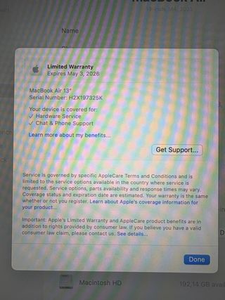 MacBook Air A3240 Negro