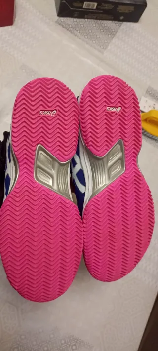 ZAPATILLAS DE GEL PARA PÁDEL ASICS Azul y Rosa