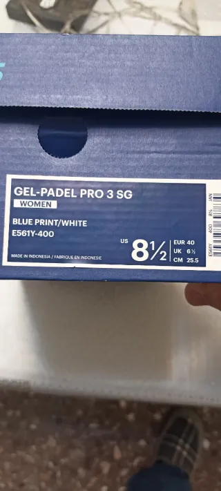 ZAPATILLAS DE GEL PARA PÁDEL ASICS Azul y Rosa