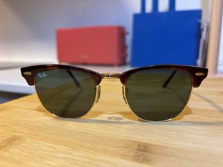 Gafas Ray-Ban Clubmaster Marrones y Doradas