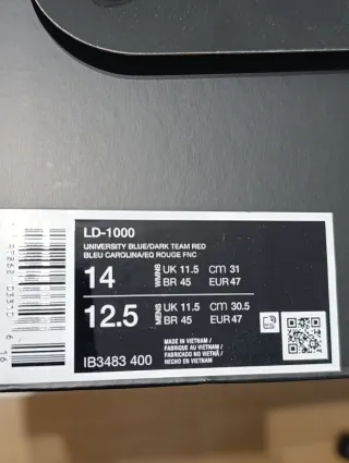 Nike LD 1000 Talla 47 Azul/Rojo