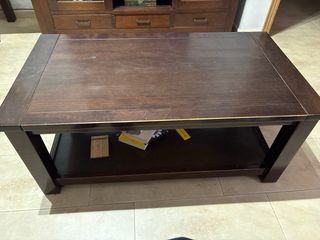 Mesa de centro elevable de madera