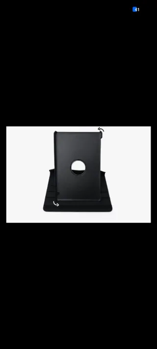 Funda giratoria para tablet azul y rosa