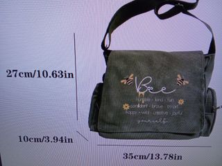 Bolso bandolera Bee verde