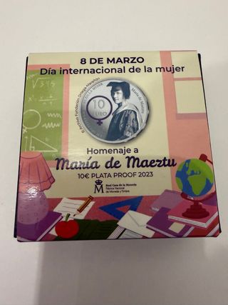 Moneda 10€ Plata Proof 2023 Día Mujer