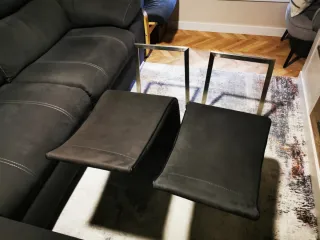 4 Sillas Cocina/Salón Tela y Metal