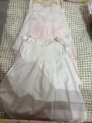 Lote Ropa Bebé Niña Blanca y Rosa