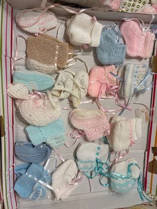 Lote Ropa Bebé Niña Blanca y Rosa