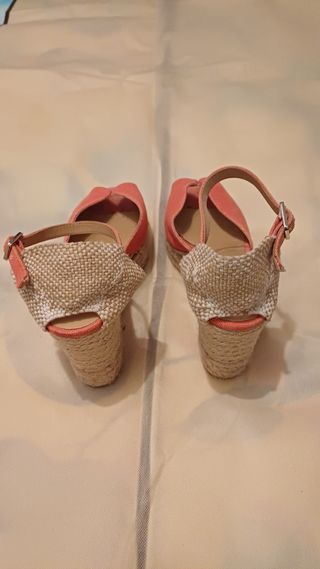 Alpargatas Castañer Cuña Coral Mujer