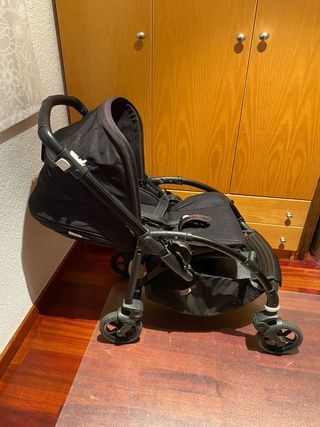 Bugaboo Bee 6 Silla de Paseo Negra y capazo bebé