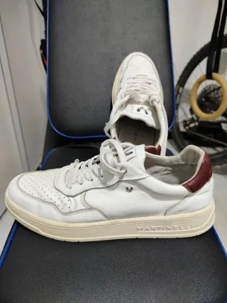 Zapatillas de piel Martinelli blancas