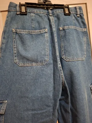 Pantalones vaqueros cargo anchos