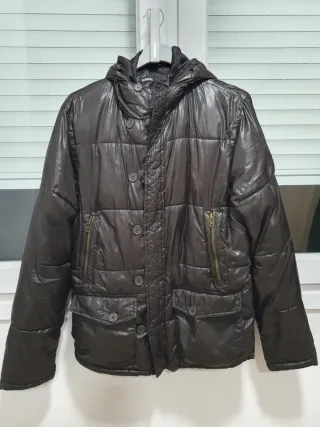 Chaquetón acolchado Lefties marrón