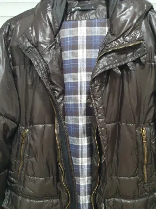 Chaquetón acolchado Lefties marrón