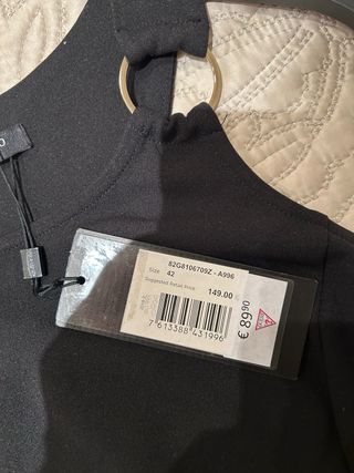 Vestido Guess Negro Sin Estrenar diseñado Marciano