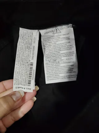 Vaqueros cortos Pull&Bear negro talla 40 de mujer