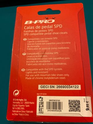 Deportivas SPINNING CRONO CR3.5 hombre t. 44 negro