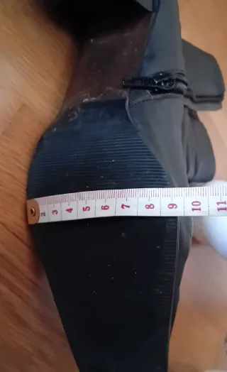 Botas de pele castanha