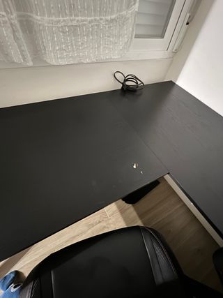 Escritorio esquinero negro