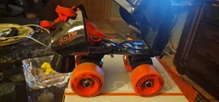 Patines Ajustables para Niños Negro/Rojo Playlife