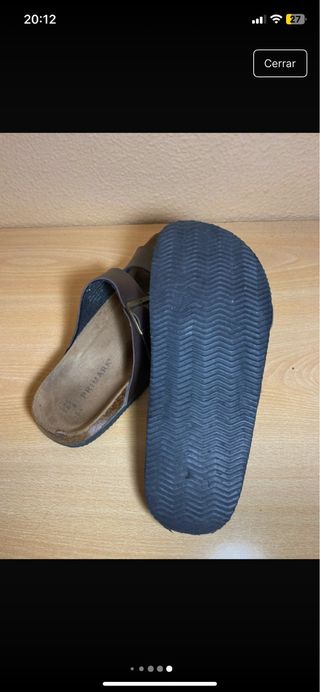 Sandalias Primark Doble Tira Marrón Talla 40