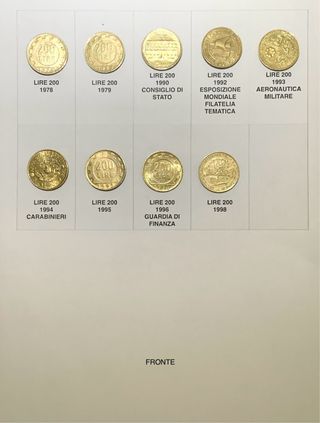 Lotto Monete Italiane Lire 50 e 100 e 200