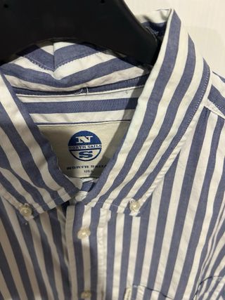 Camicia North Sails uomo righe blu/bianco