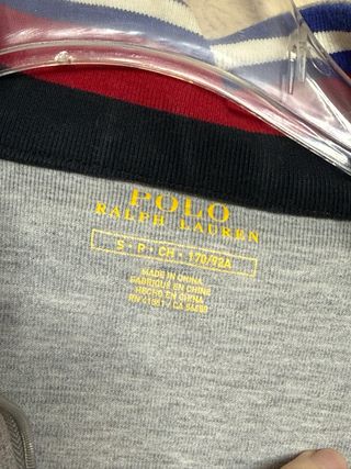 Sudadera Polo Ralph Lauren Half Zip Gris Talla S