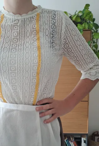 Traje completo 86cm, aldeana,huertana,baserritarra