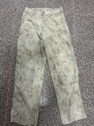 Calça Zara Baggy Bege/Castanho