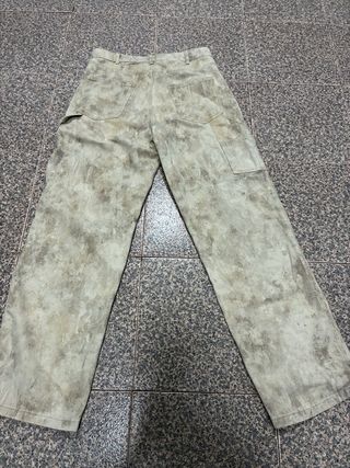 Calça Zara Baggy Bege/Castanho