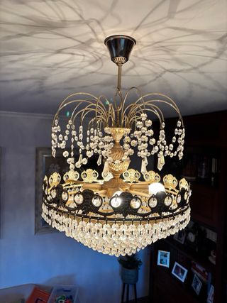 Lámpara de araña de cristal