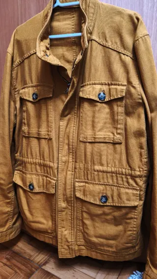 Parka hombre naranja