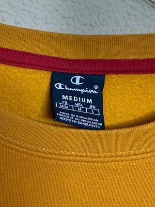 Sudadera Champion Mostaza Talla M